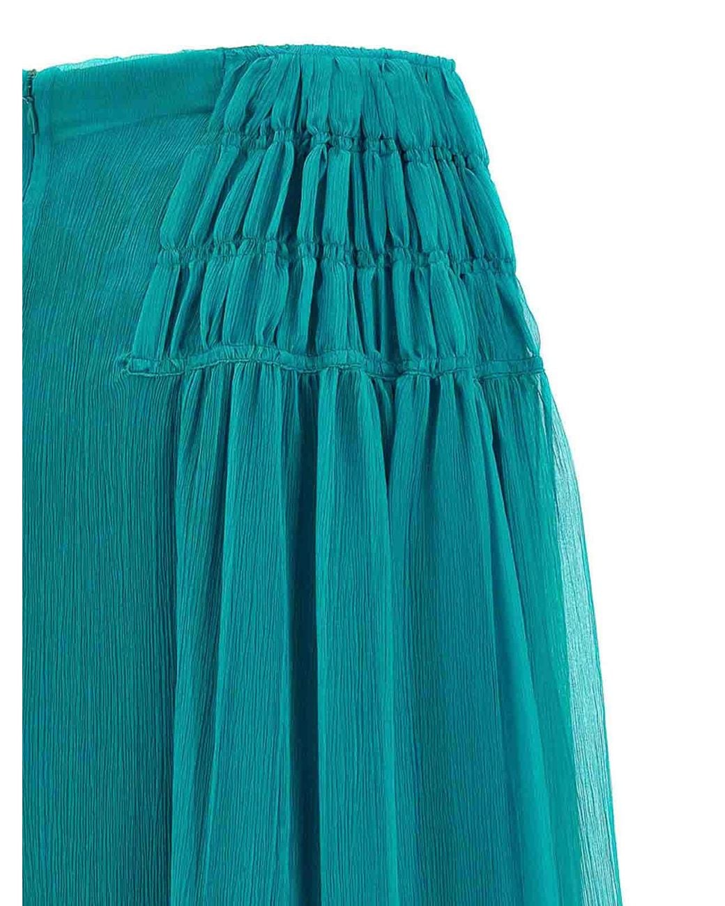 Dries Van Noten Blue Scarlett' Skirt