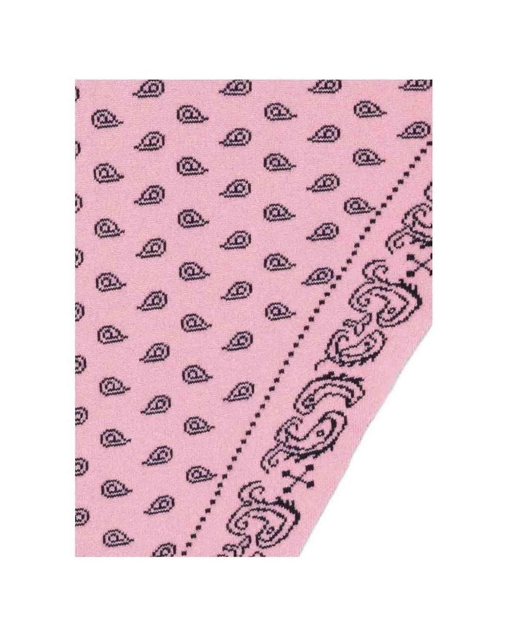 Guest In Residence Pink Printed Cashmere Foulard