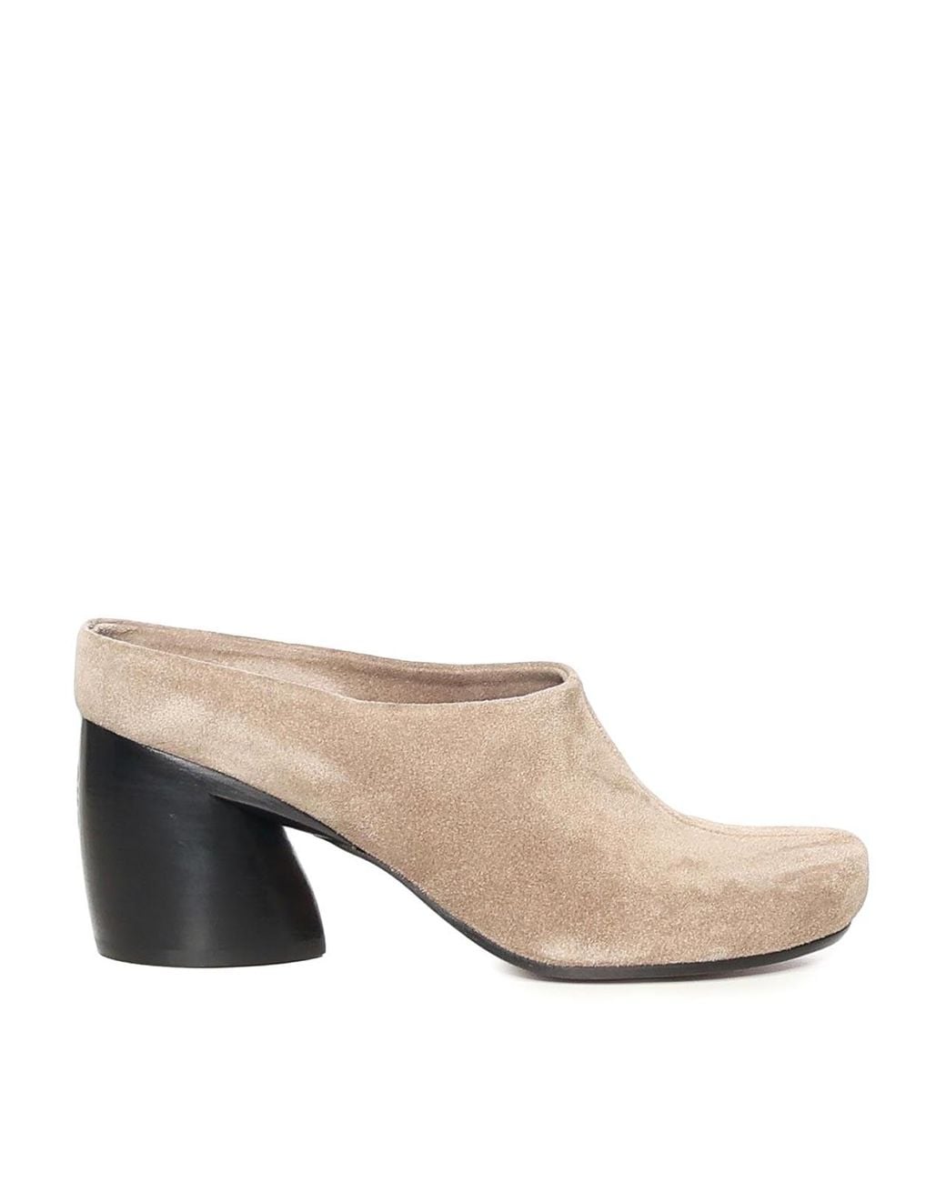 Loewe Natural Suede Oval Sabot
