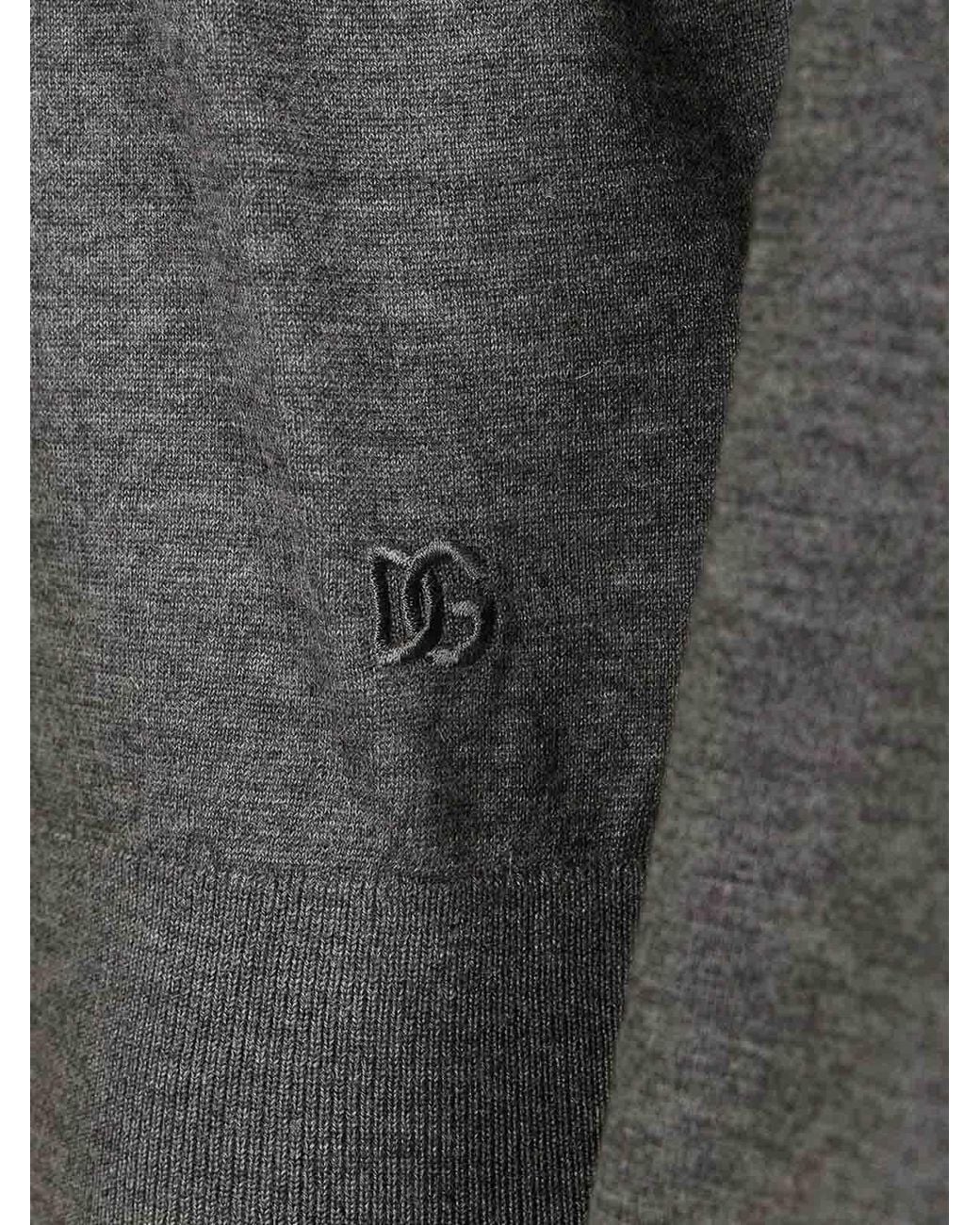 Dolce & Gabbana Gray Cashmere Sweater