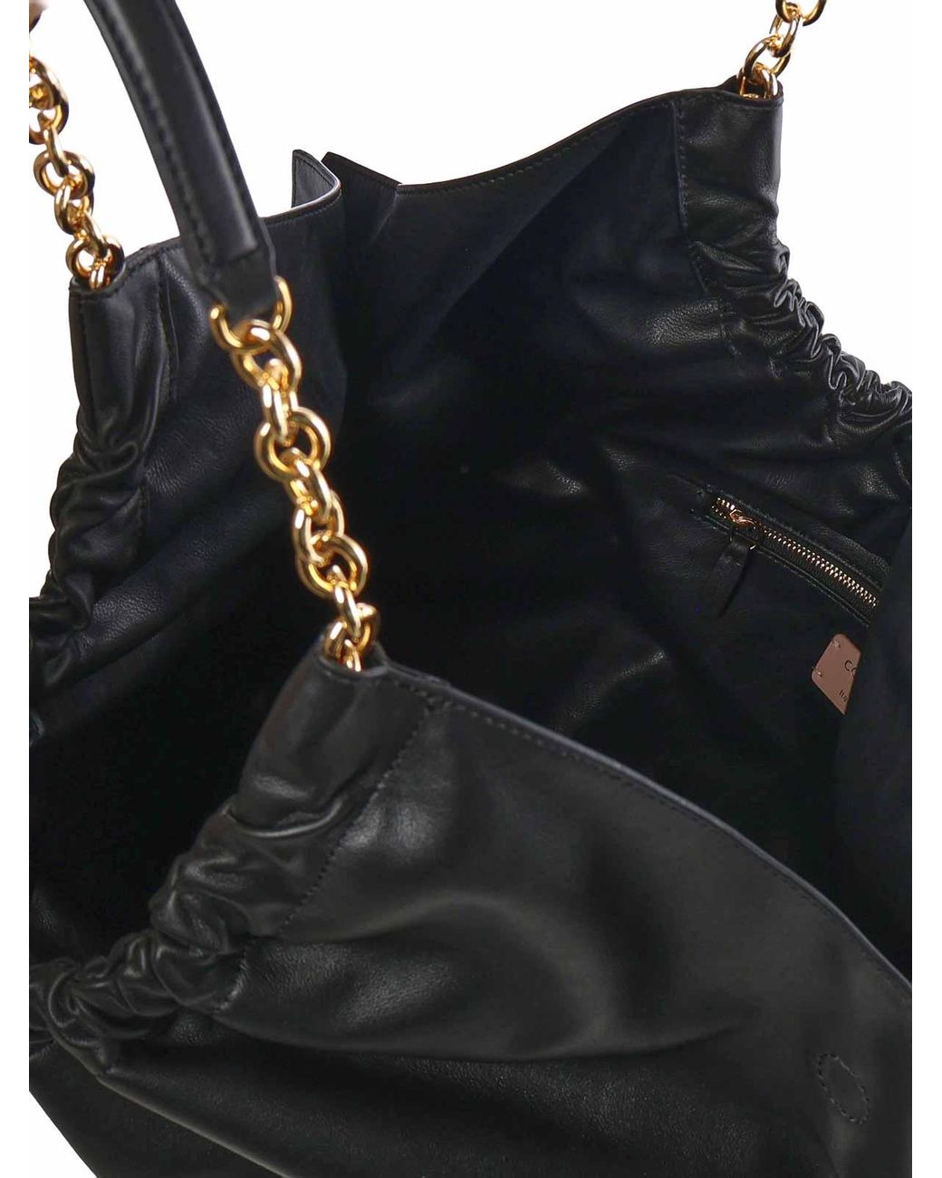 Coccinelle Black Smash Large Leather Bag