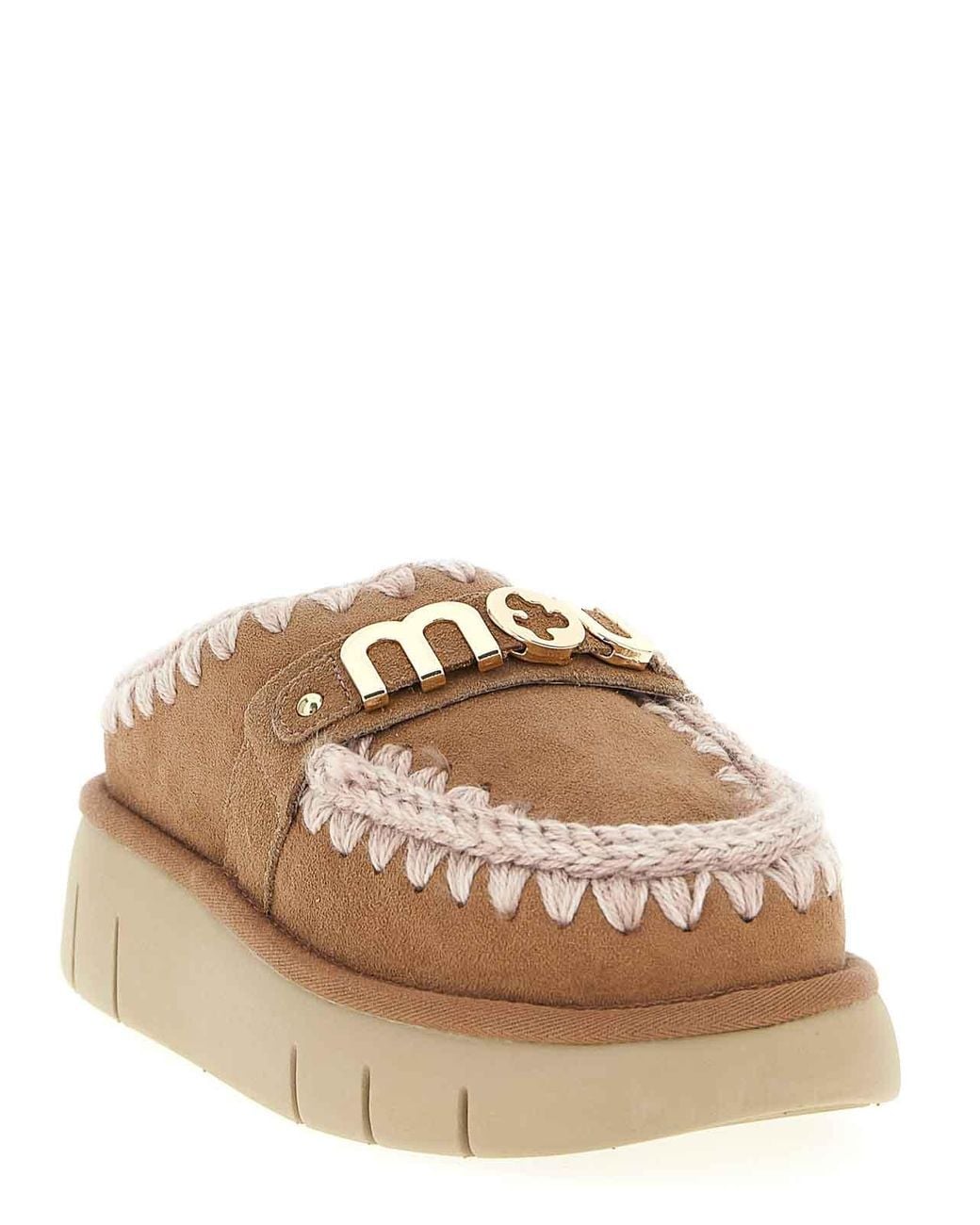 Mules Mou en coloris Brown