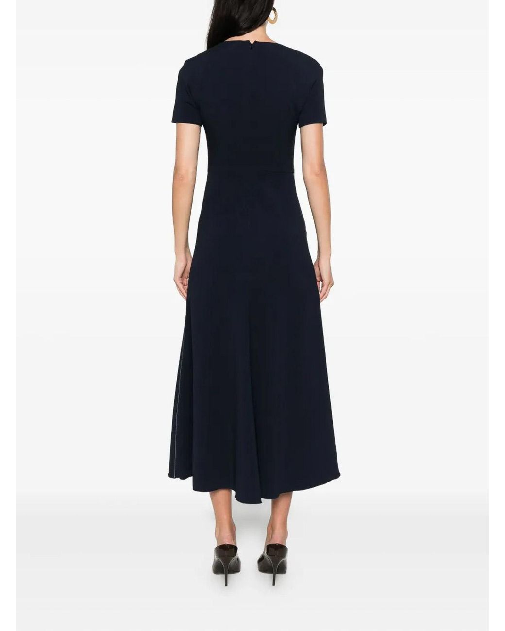 Victoria Beckham Black Short Sleeve Dress