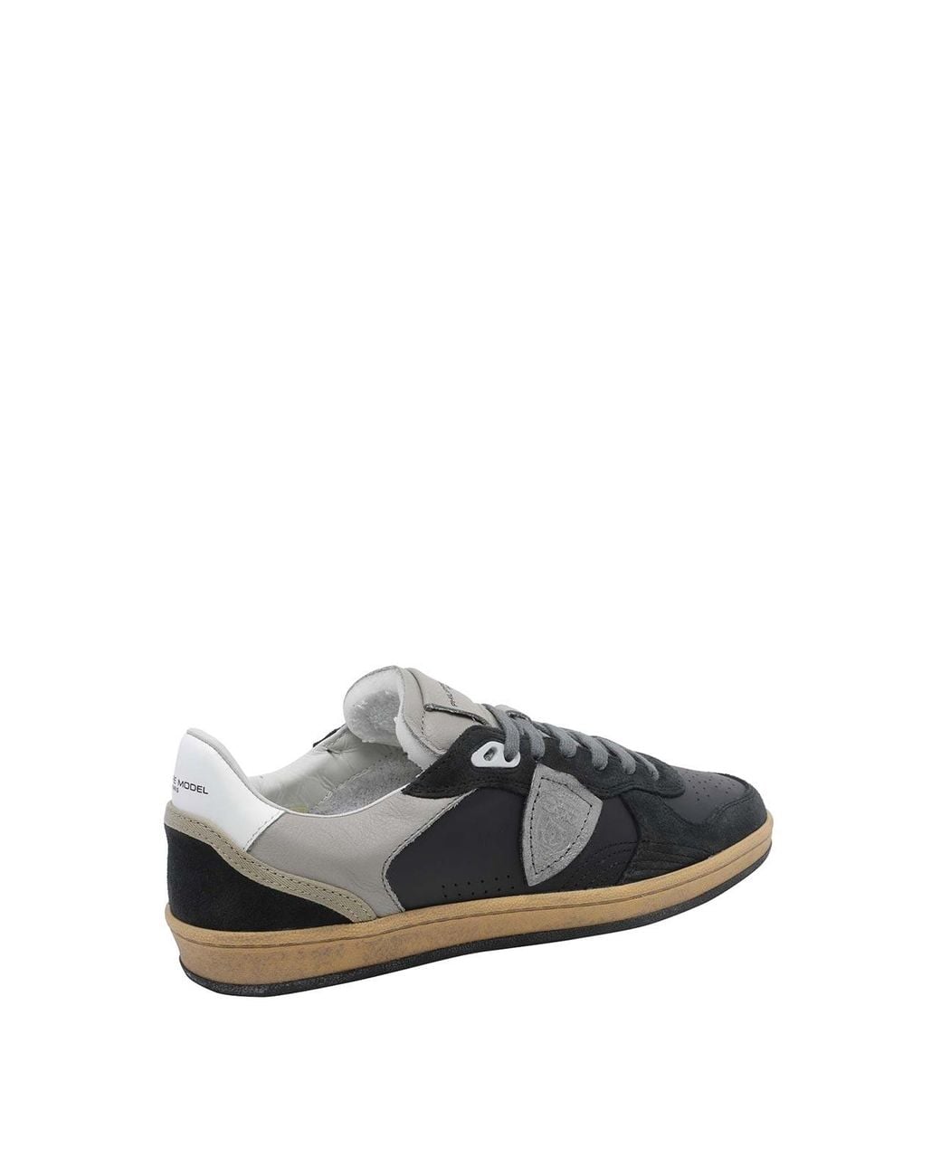 Philippe Model Multicolor Pgal Suede Calfskin Low-Top Sneakers With Perforated Toe for men