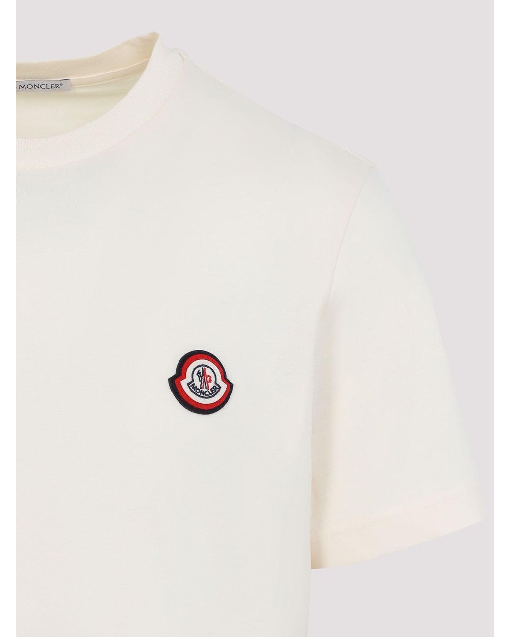 Moncler White Ss T-Shirt for men
