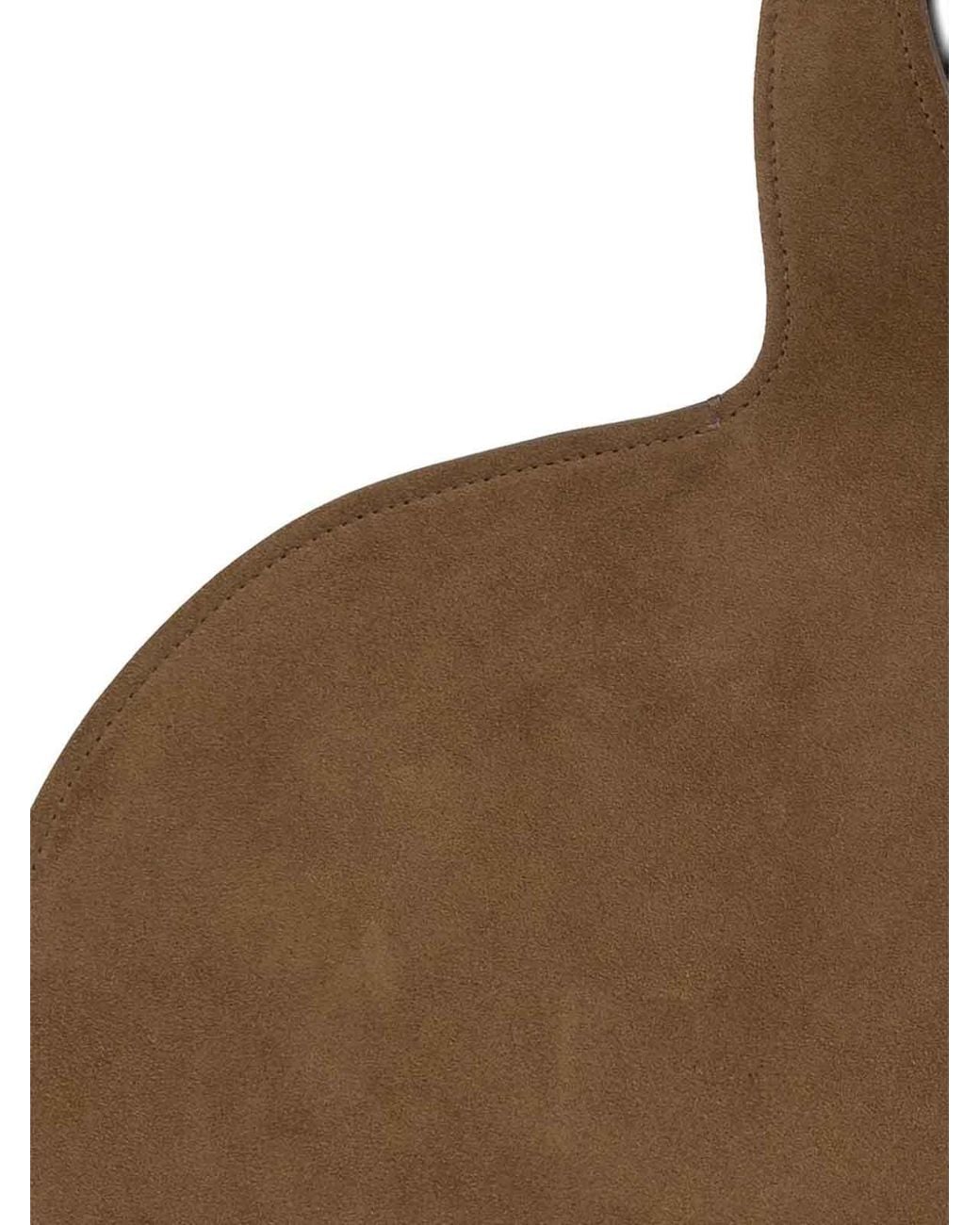 Borsa Tote Doppio Cuore di Coperni in Brown