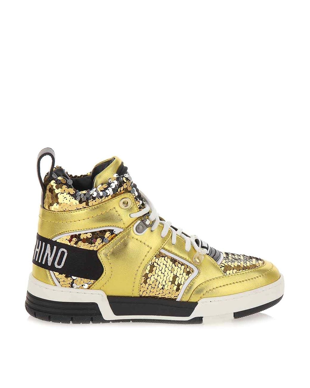 Baskets Moschino en coloris Metallic