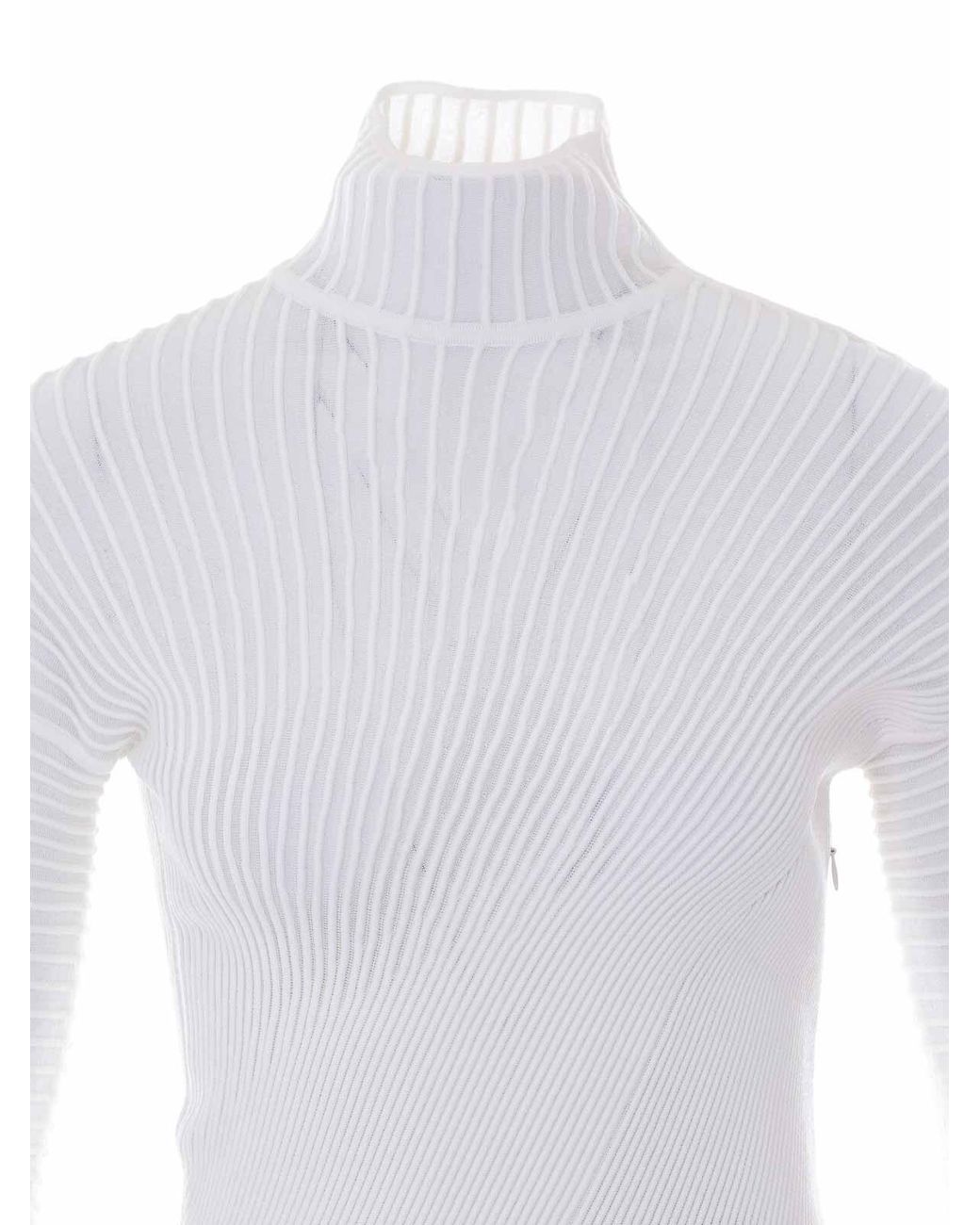 Alaïa White Alaia Twisted Dress