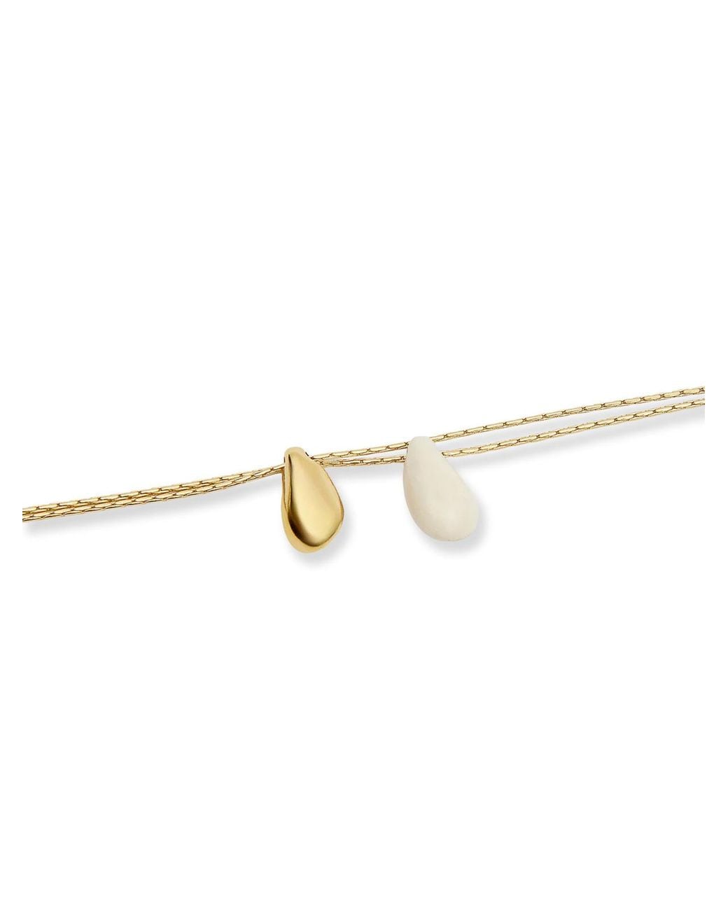 Isabel Marant Metallic Brass Necklace With Finishes