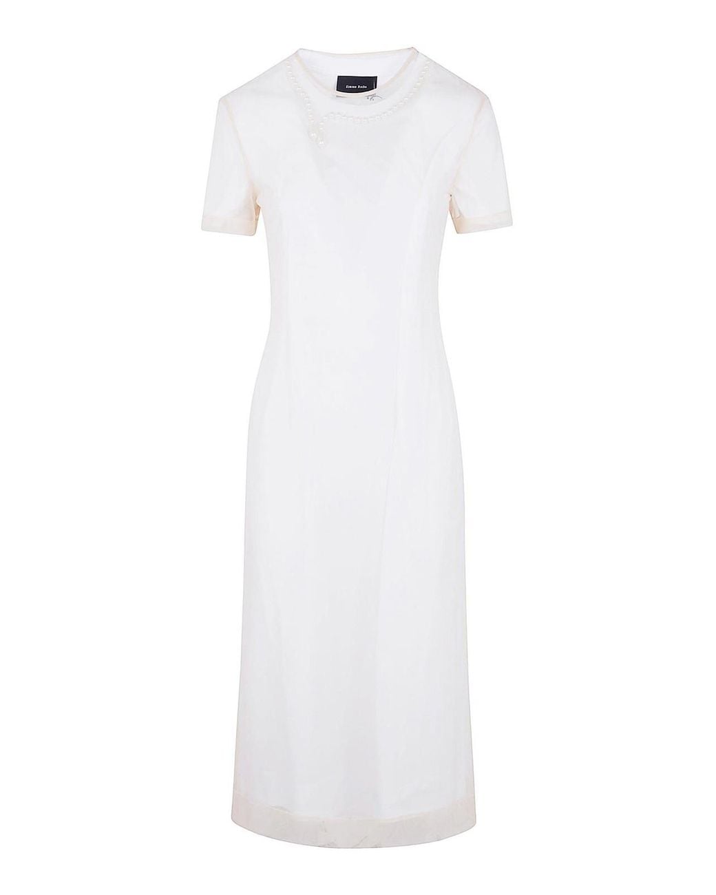Simone Rocha White Layered Liquid Dress