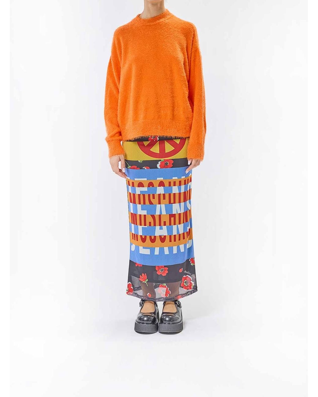 Moschino Orange Pullover