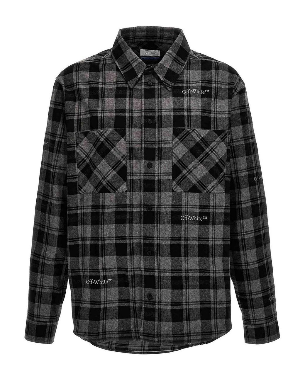 Off-White c/o Virgil Abloh Black Off Cotton Shirt for men