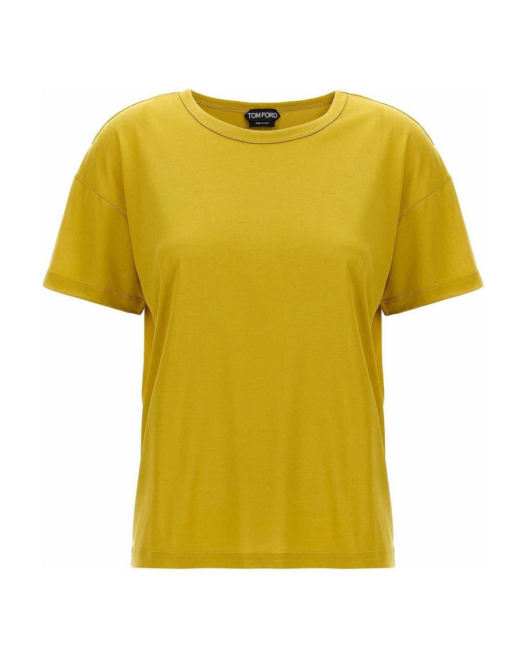 Tom Ford Yellow Silk T-Shirt