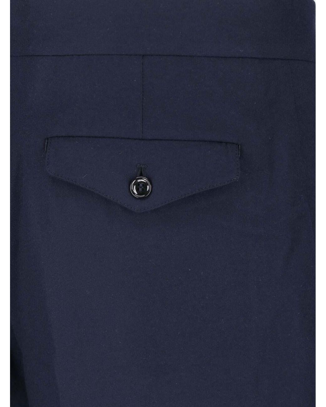 Giorgio Armani Blue Virgin Wool Trousers for men