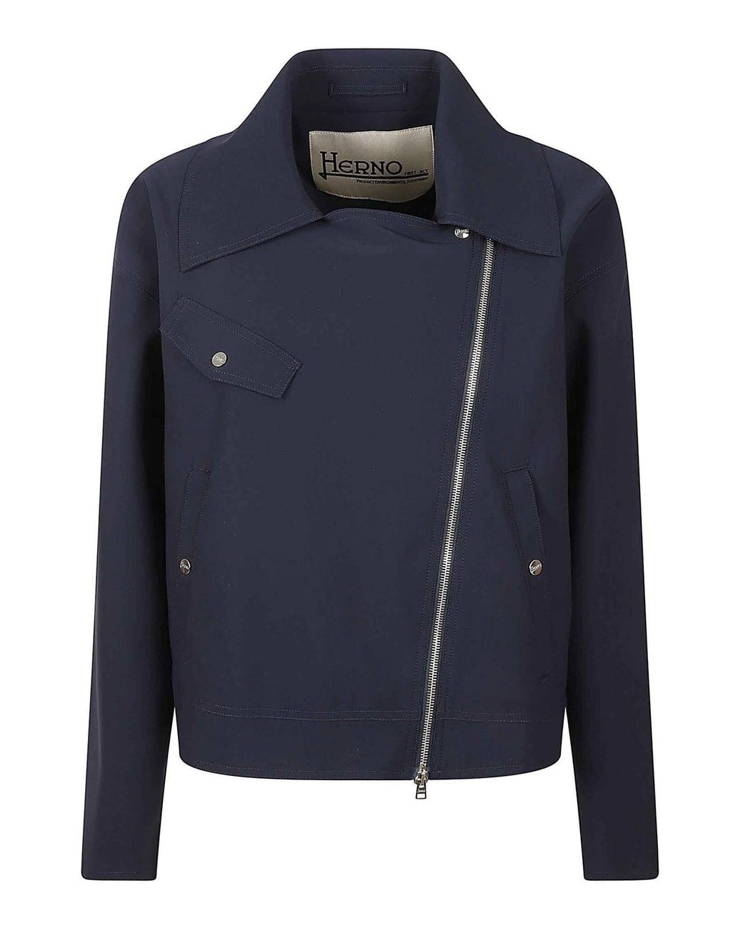 Herno Blue Tech Fabric Jacket
