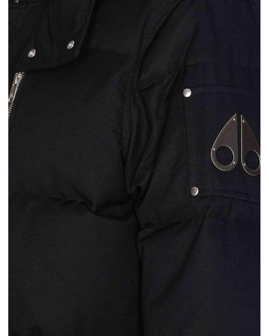 Moose Knuckles Black Original 3Q Down Jacket for men