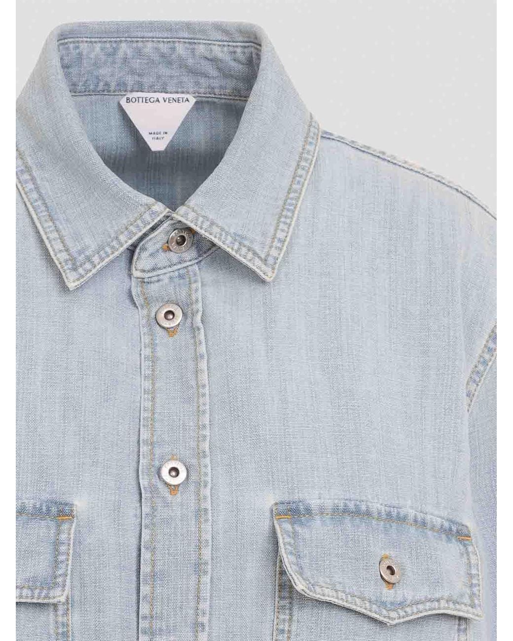 Bottega Veneta Blue Chambray Shirt