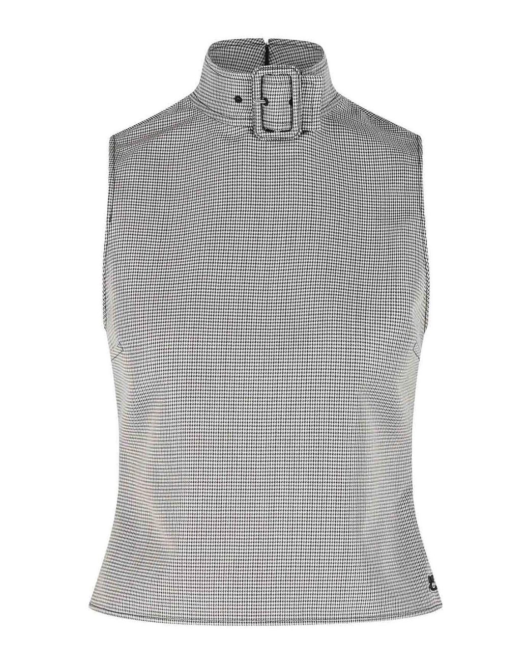 Courreges Gray Buckle Tank Top