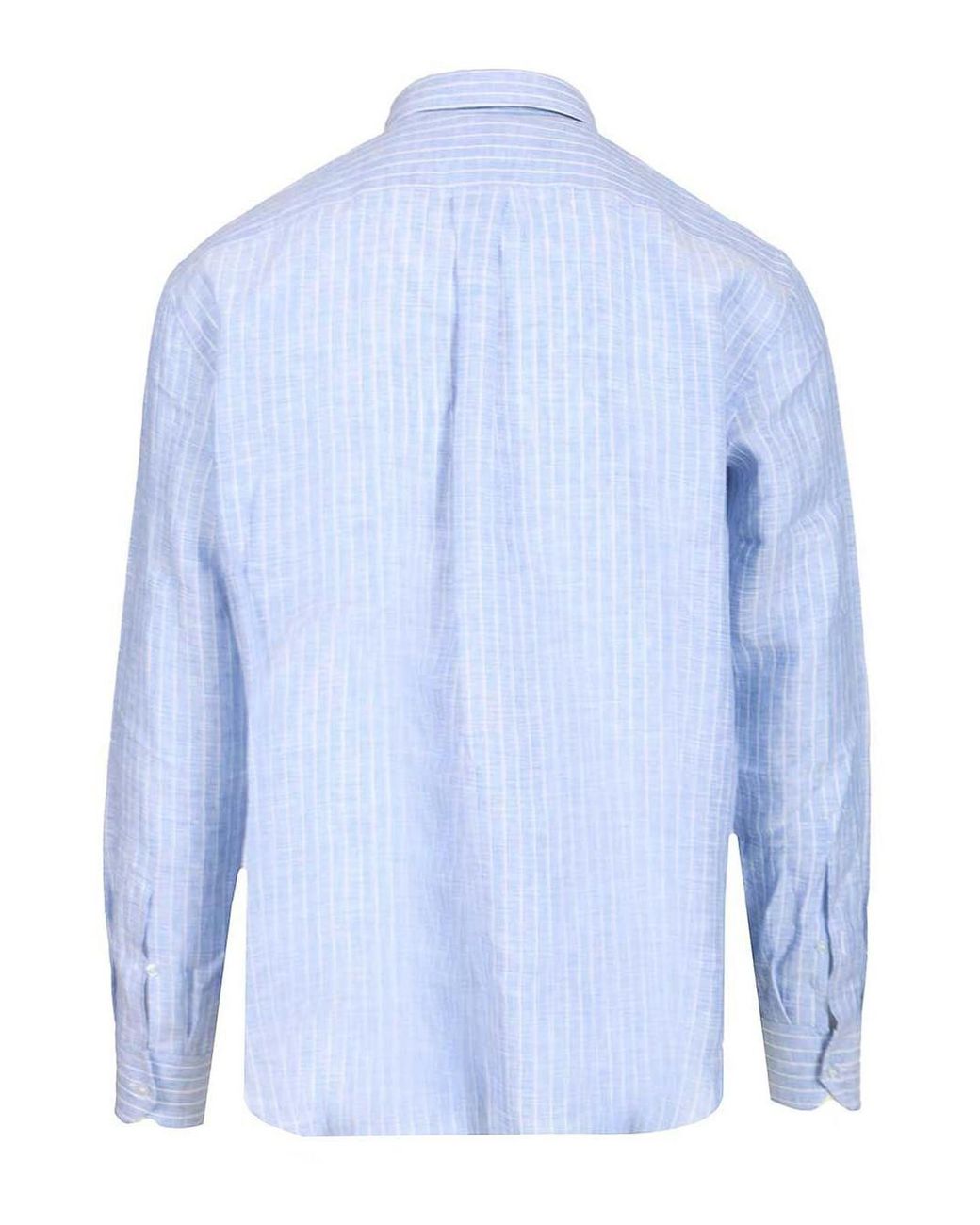 Etro Blue Striped Linen Shirt for men