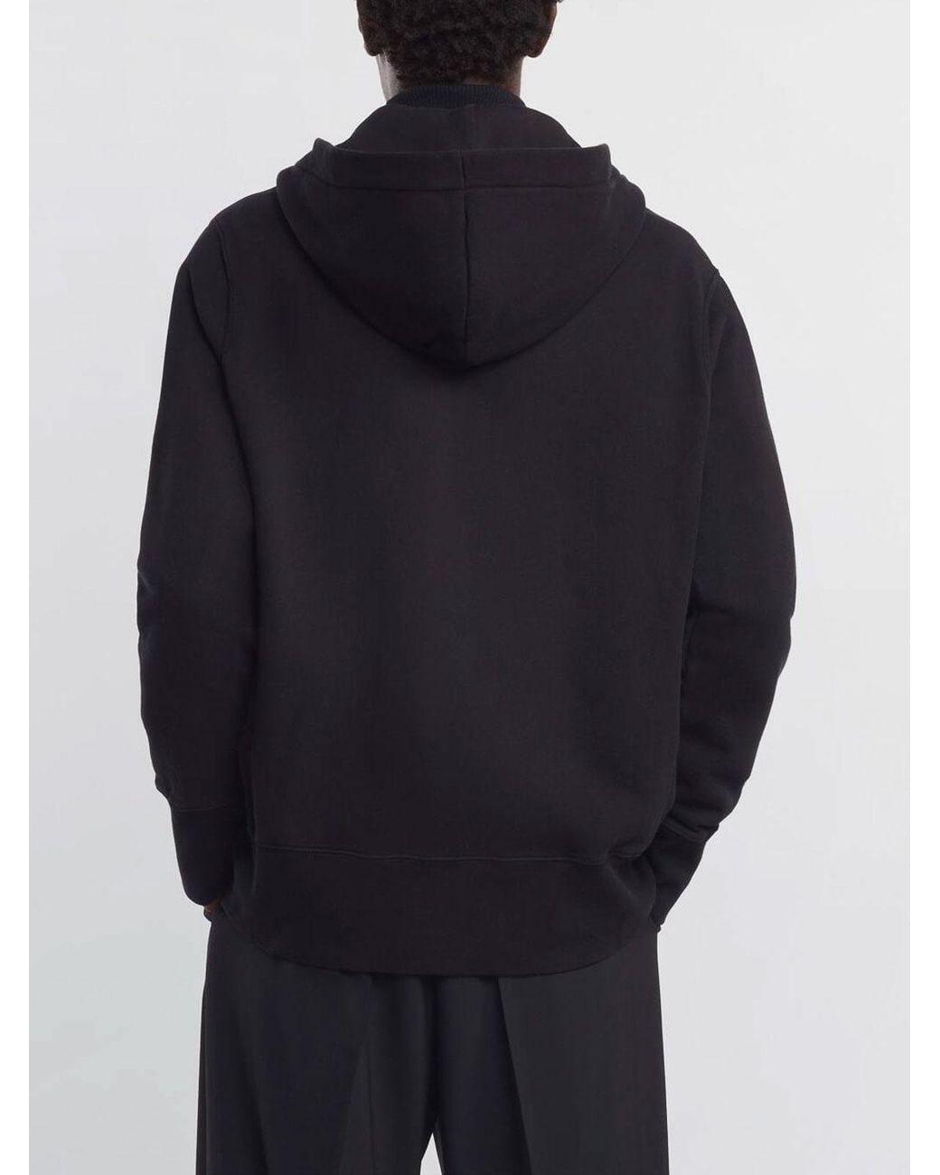 Hogan Black Zipper Hoodie for men