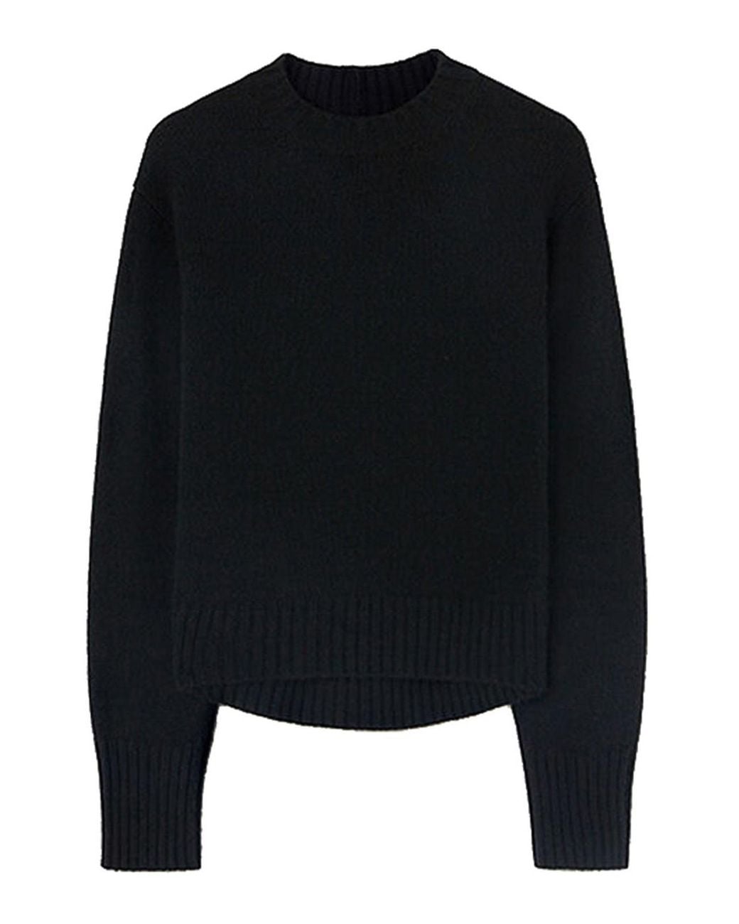 Jil Sander Black Sweater Rn Ls Clothing