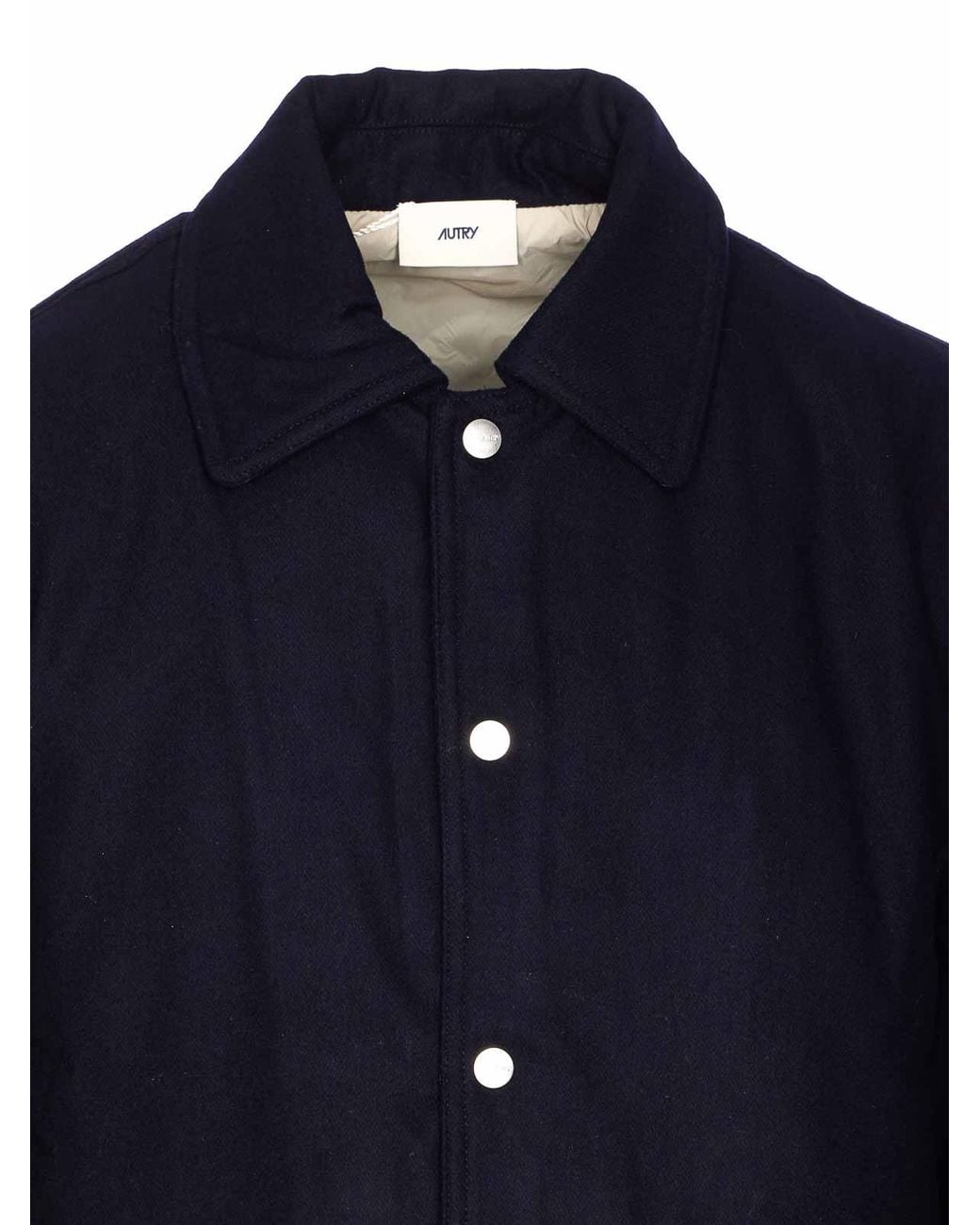 Autry Blue Button-Fastening Jacket for men