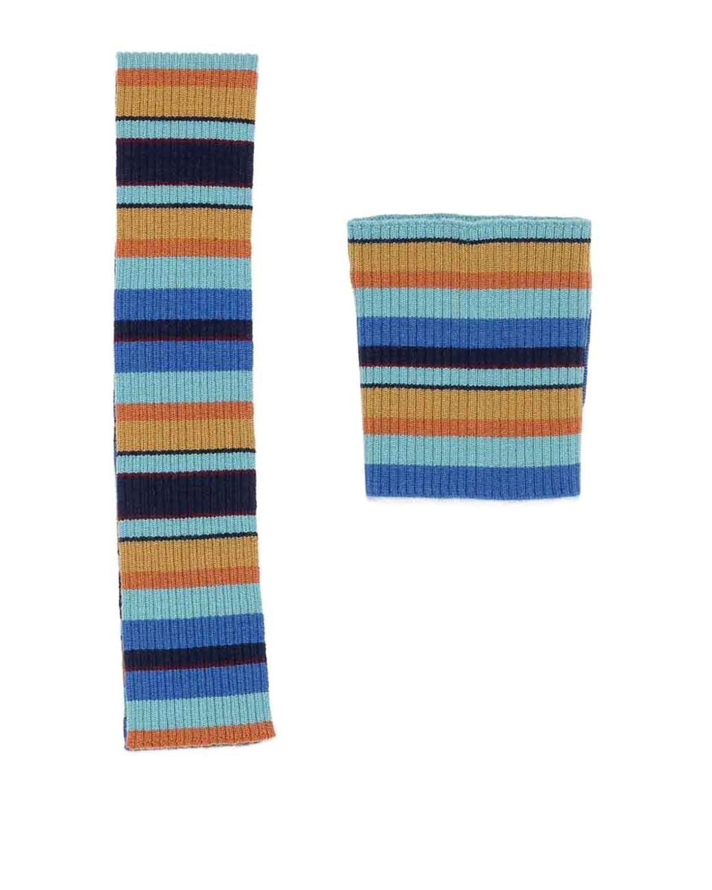 Dries Van Noten Blue Schal