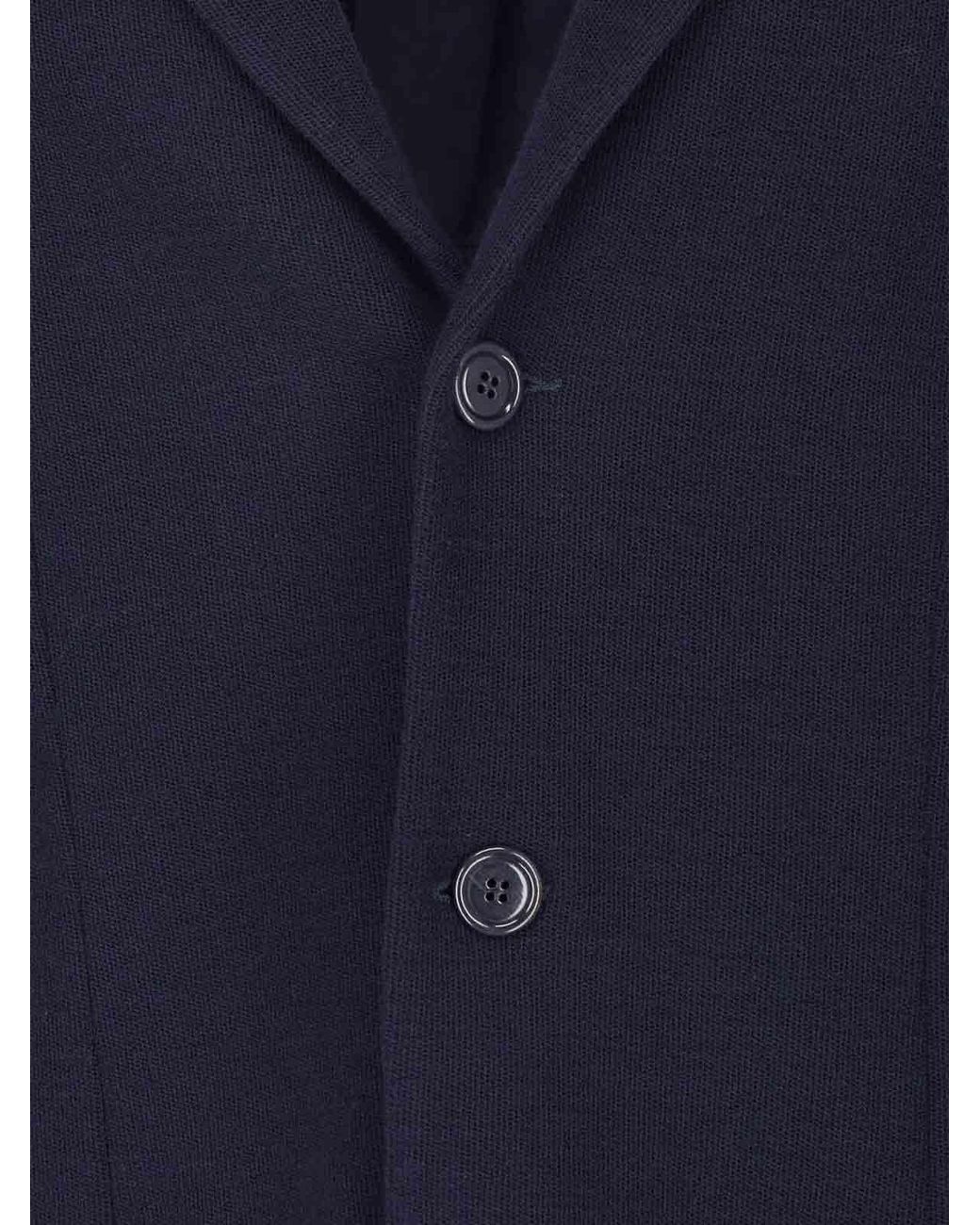Giorgio Armani Blue Virgin Wool Blazer for men