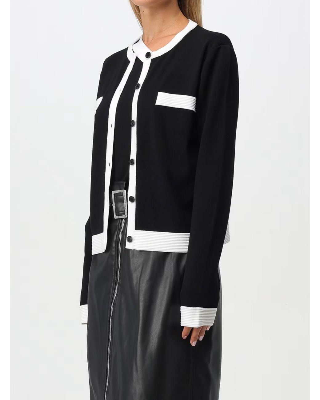 Karl Lagerfeld Black Classic Cardigan