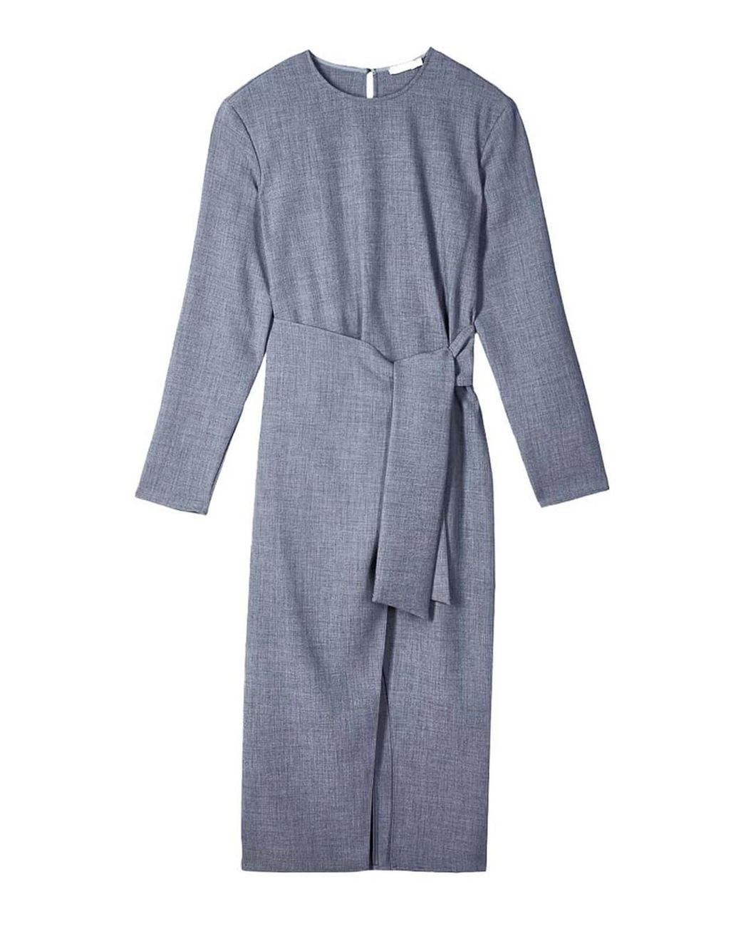 Patrizia Pepe Blue Wrap Midi Dress