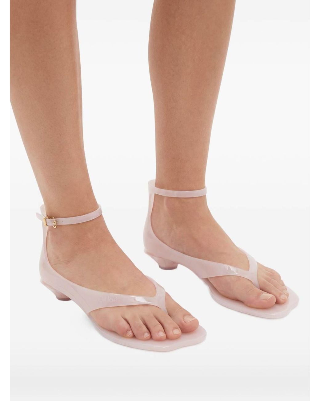 Chloé Multicolor Jelly Thong Sandals