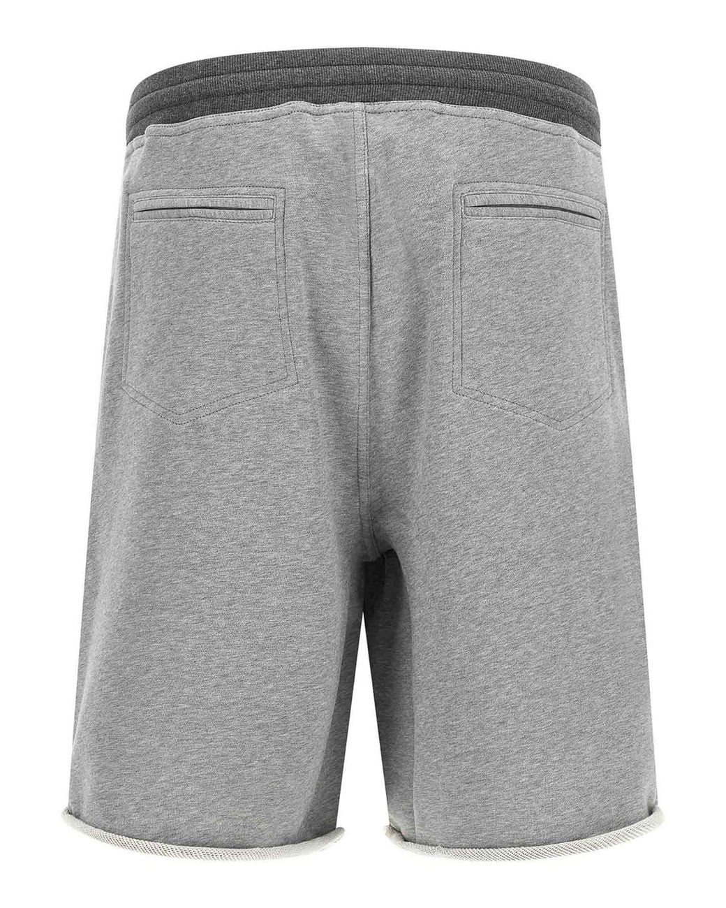 Brunello Cucinelli Gray Cotton Bermuda Shorts for men