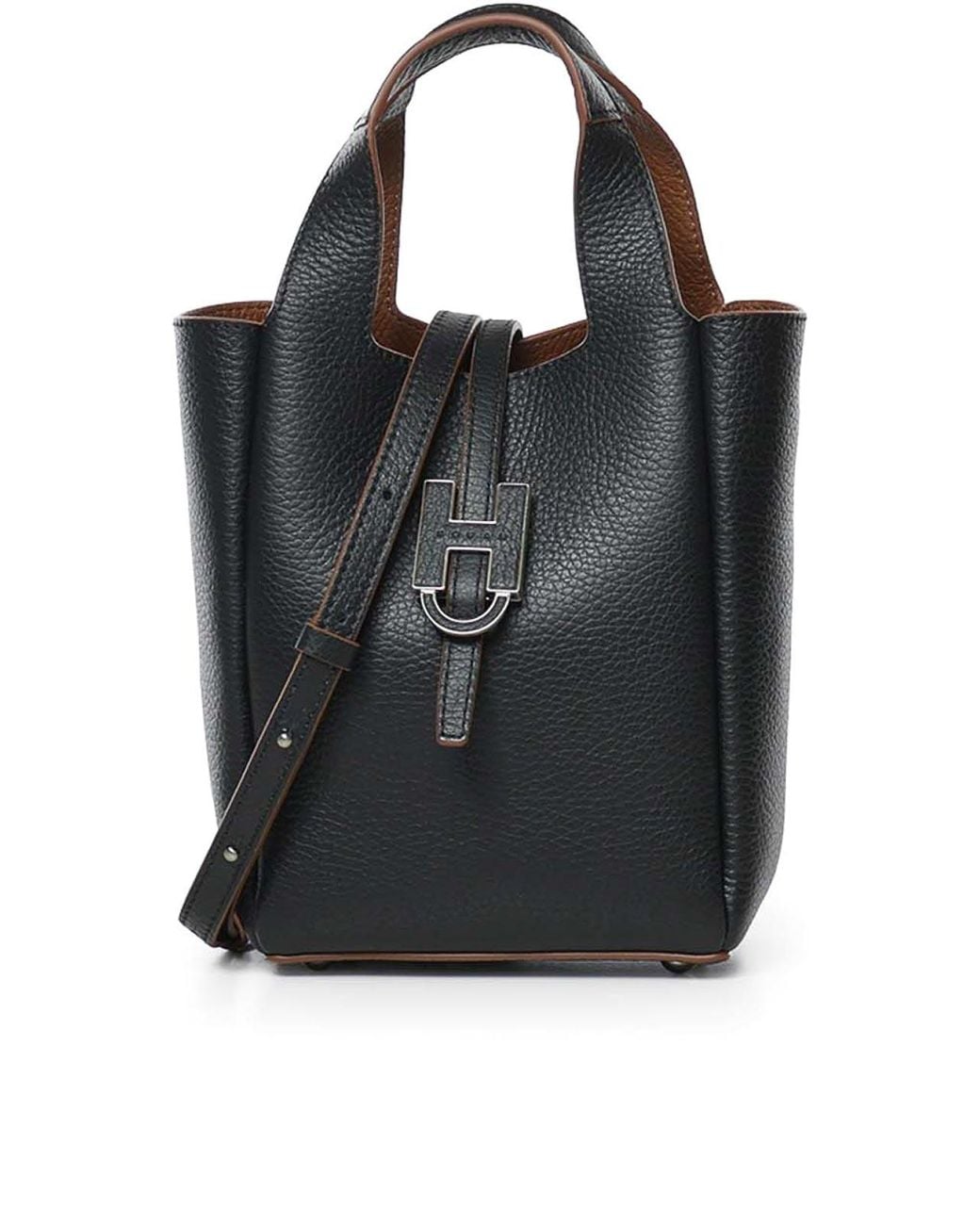 Hogan Black Trend Mini Shopping Bag