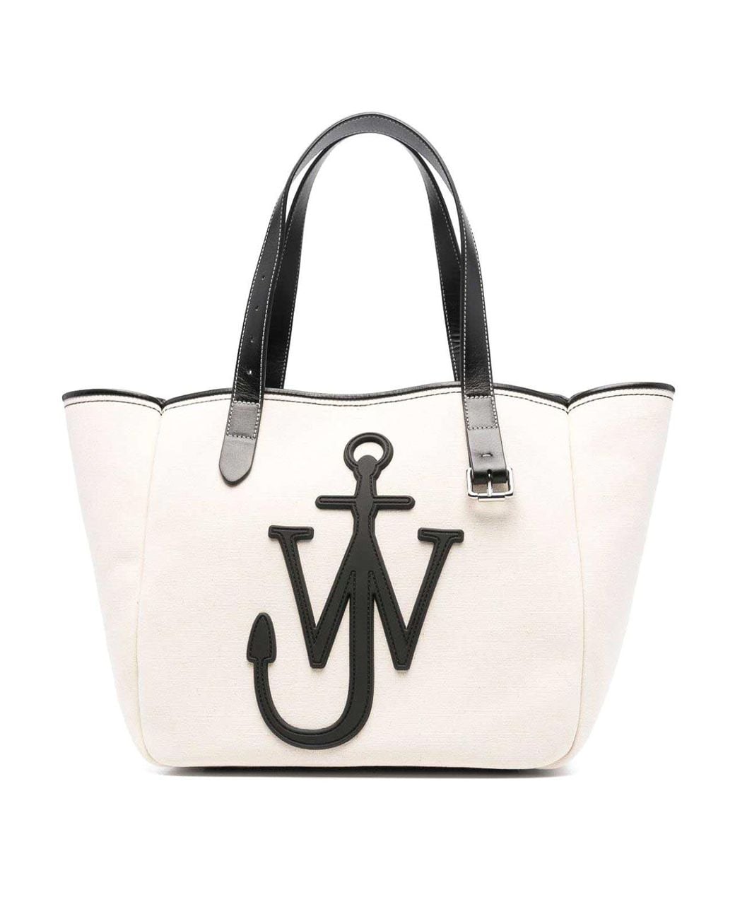 J.W. Anderson White Anchor Logo Shopping Bag