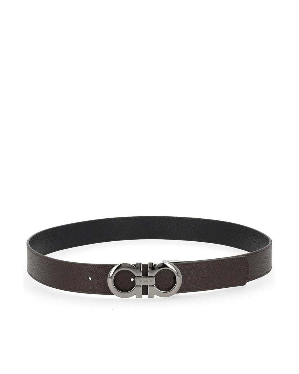 Ferragamo Brown Reversible Belt for men