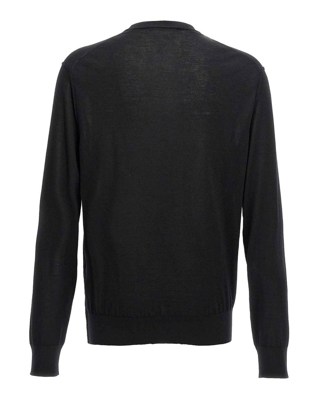 Dolce & Gabbana Black Logo Embroidery Sweater for men