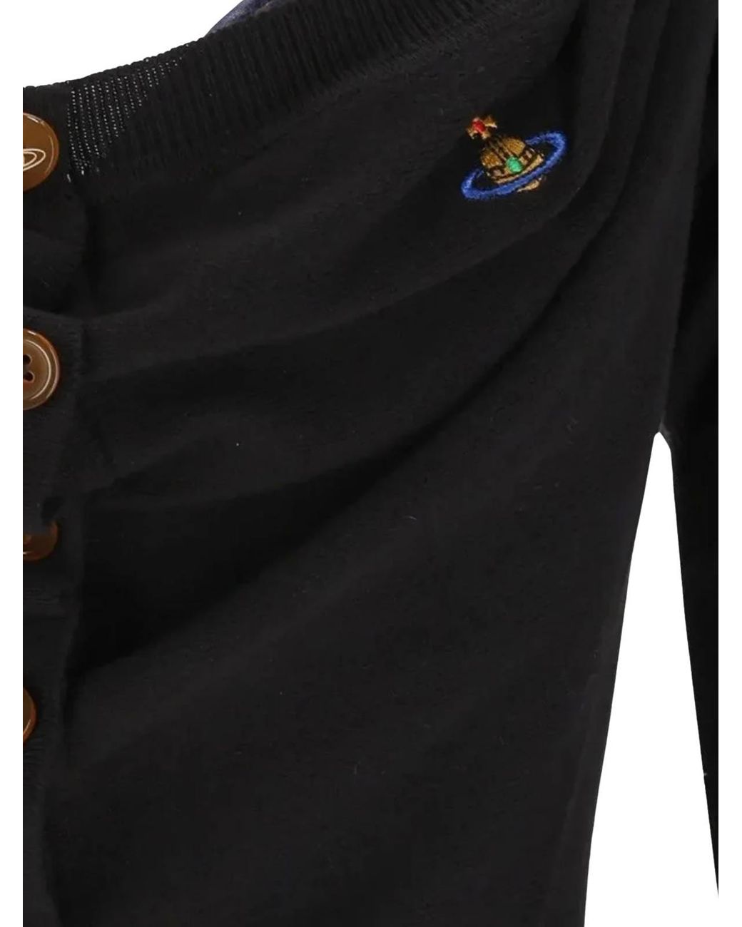 Vivienne Westwood Black Knitted Cardigan Corset Bea