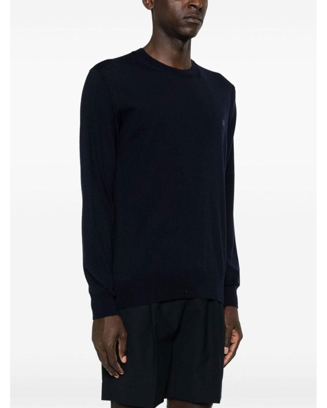 Etro Blue Knitted Pullover for men
