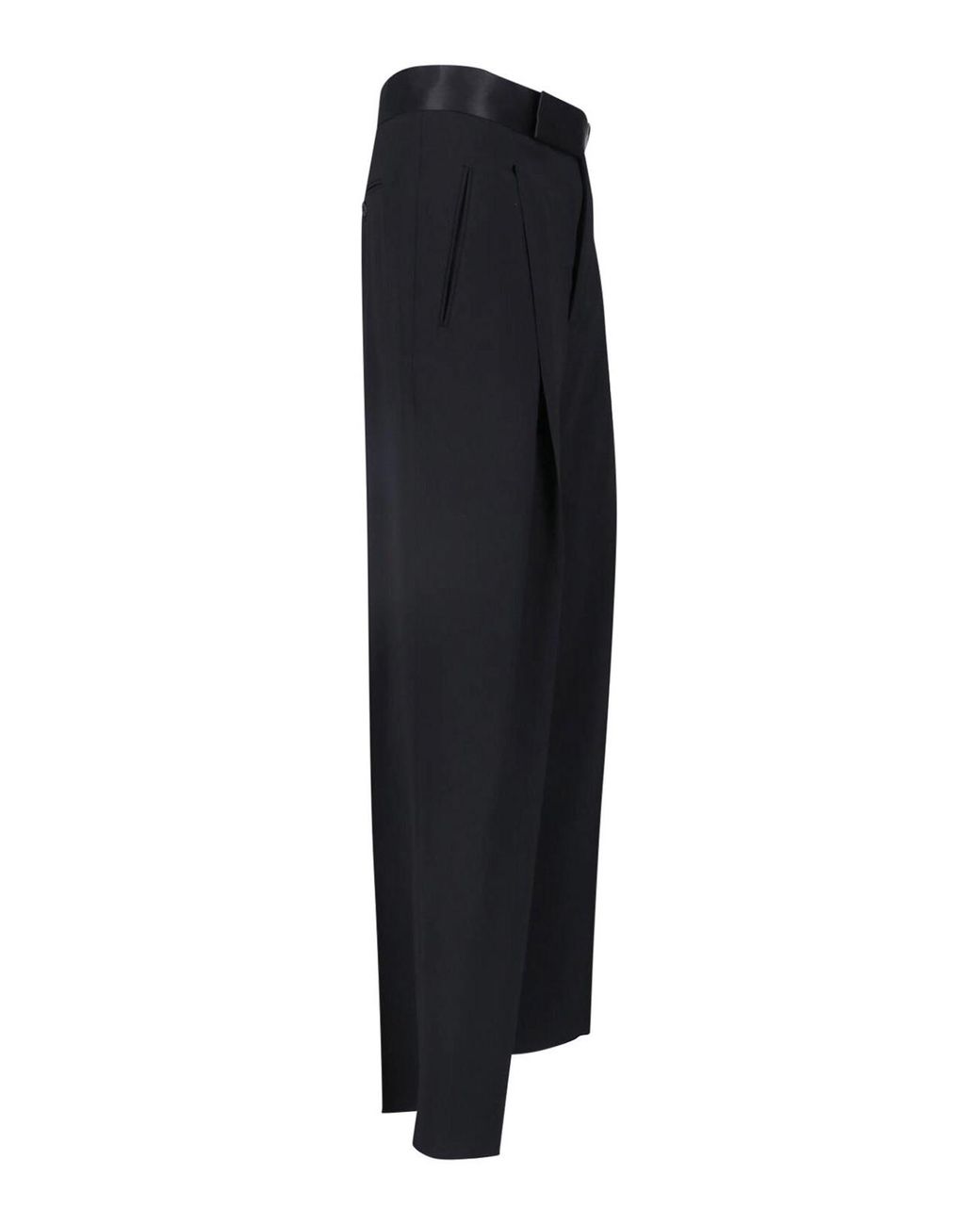 Giorgio Armani Blue Tailored Virgin Wool Trousers for men