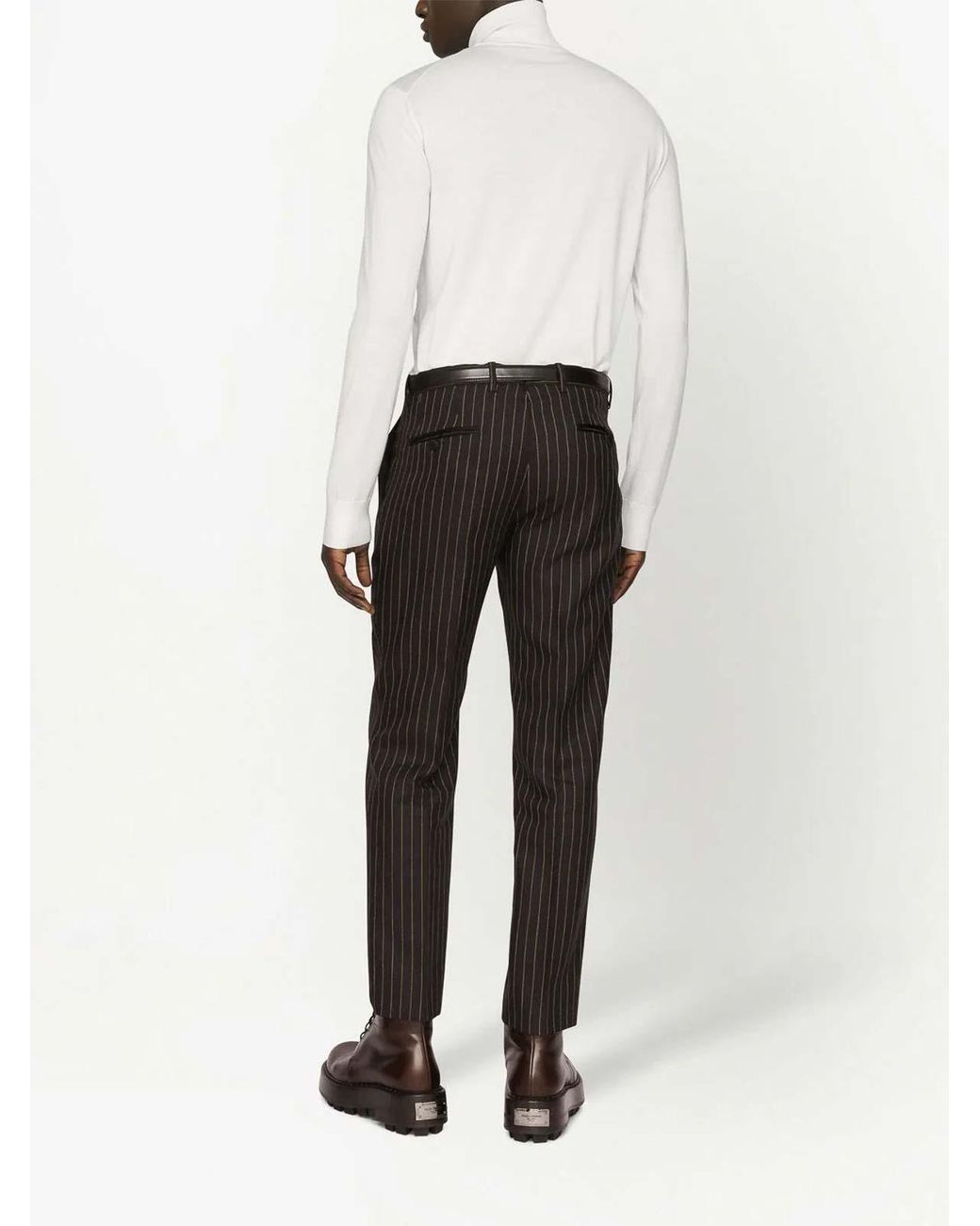 Dolce & Gabbana White Turtle Neck Pullover for men