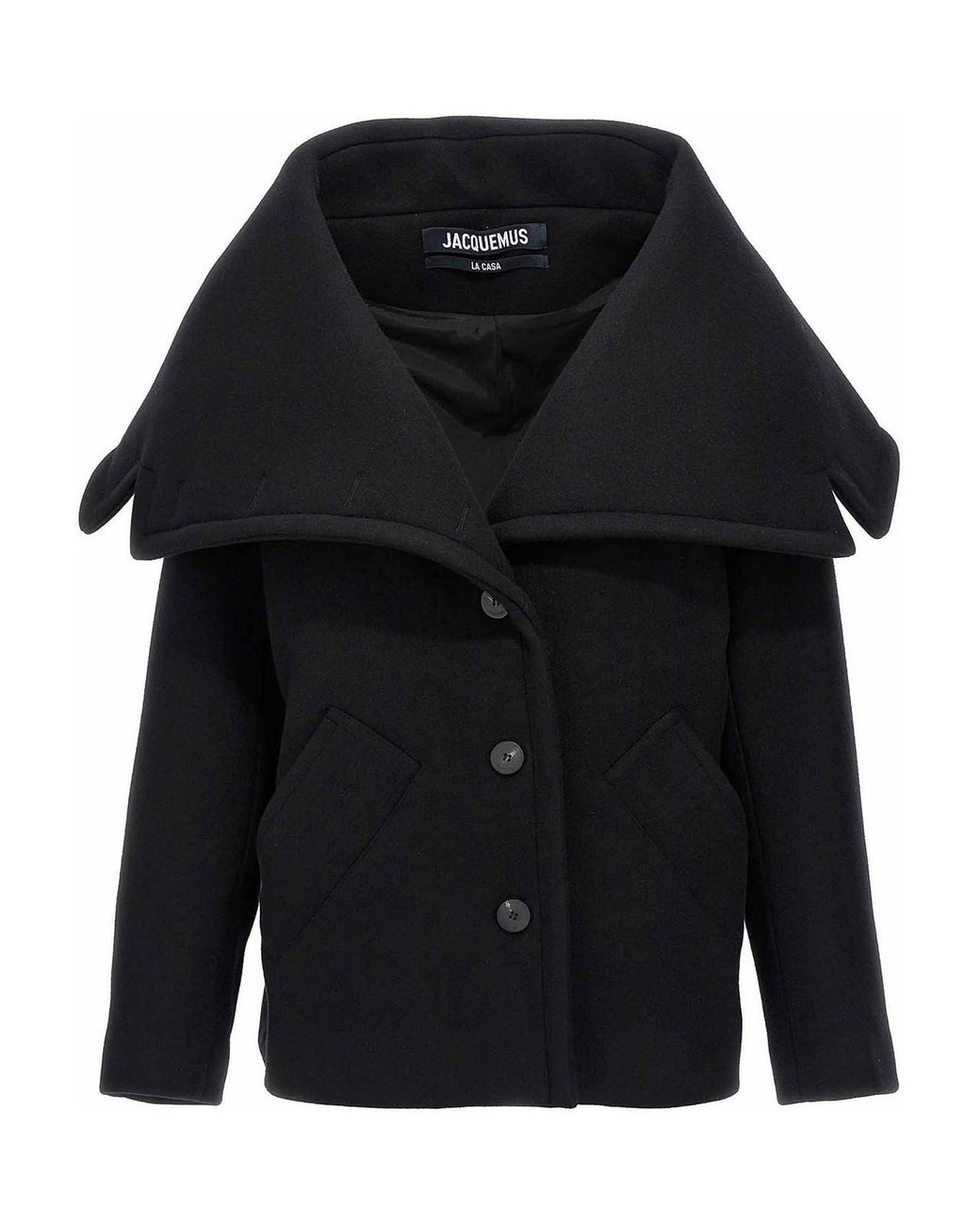 Jacquemus Black Le Caban Caruso' Coat