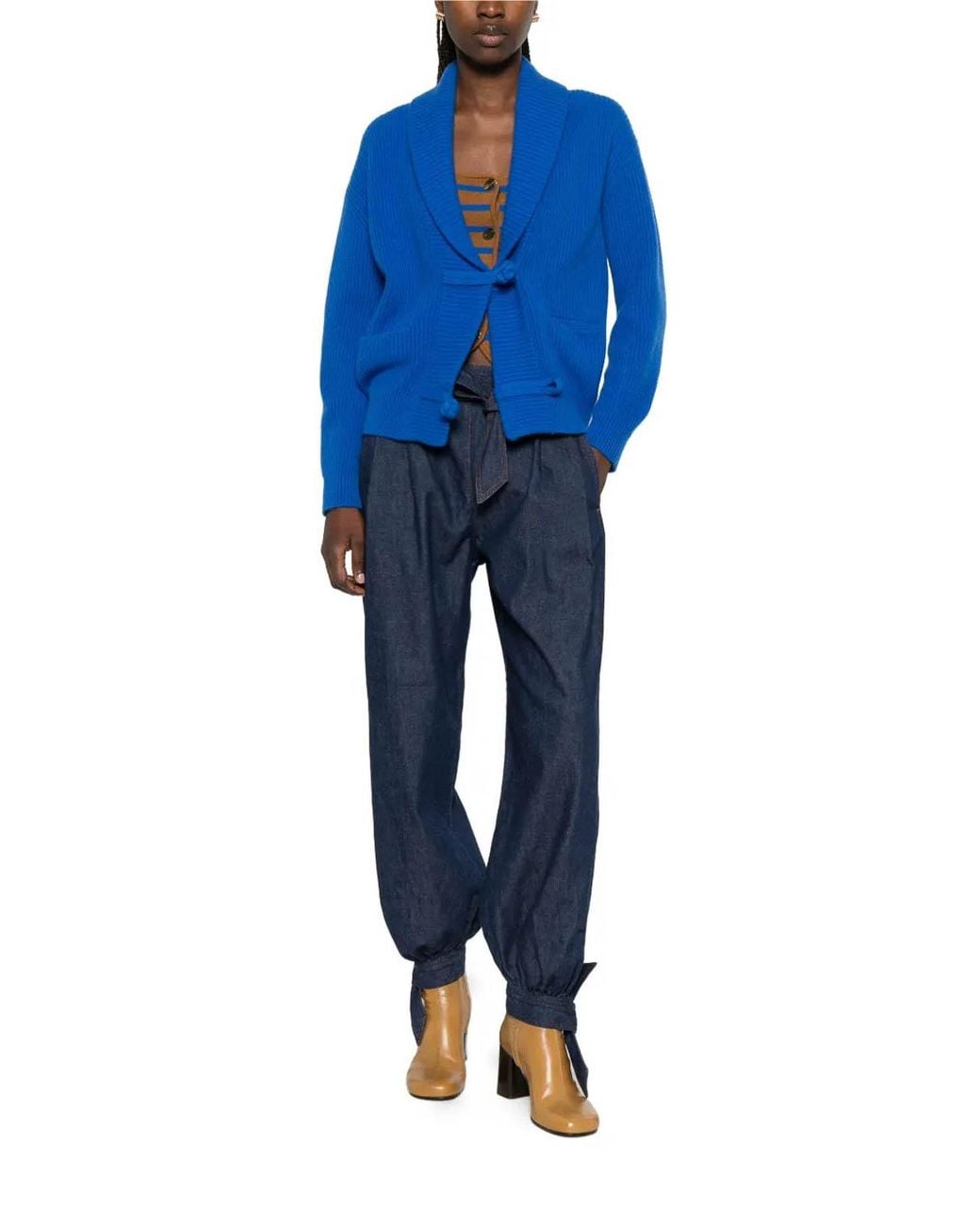 Forte_forte Blue Lapis Lazuli Cardigan