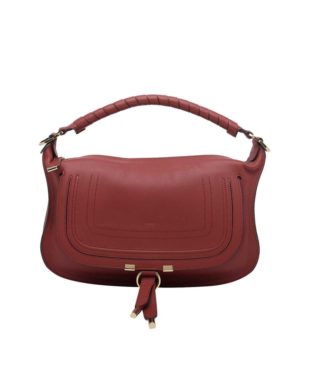Chloé Red Marcie Small Shoulder Bag