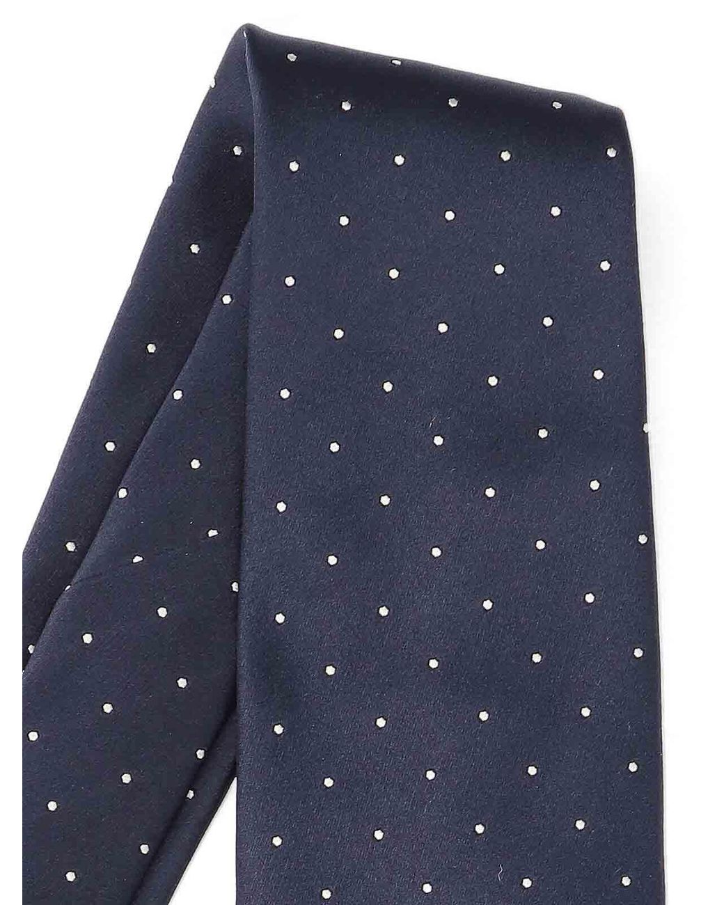 Tom Ford Blue Polka Dot Tie for men