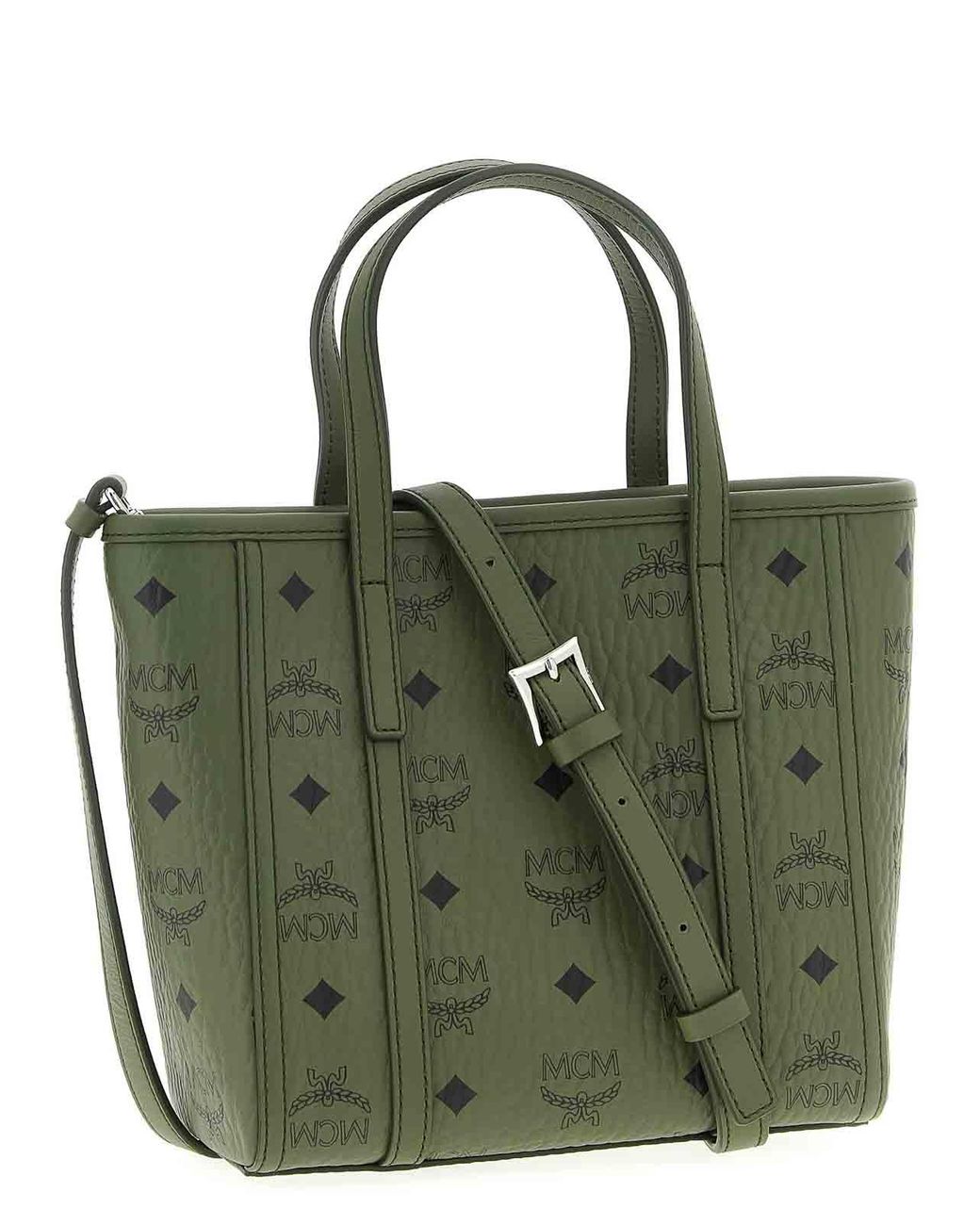 MCM Green Toni Mini Shopping Bag