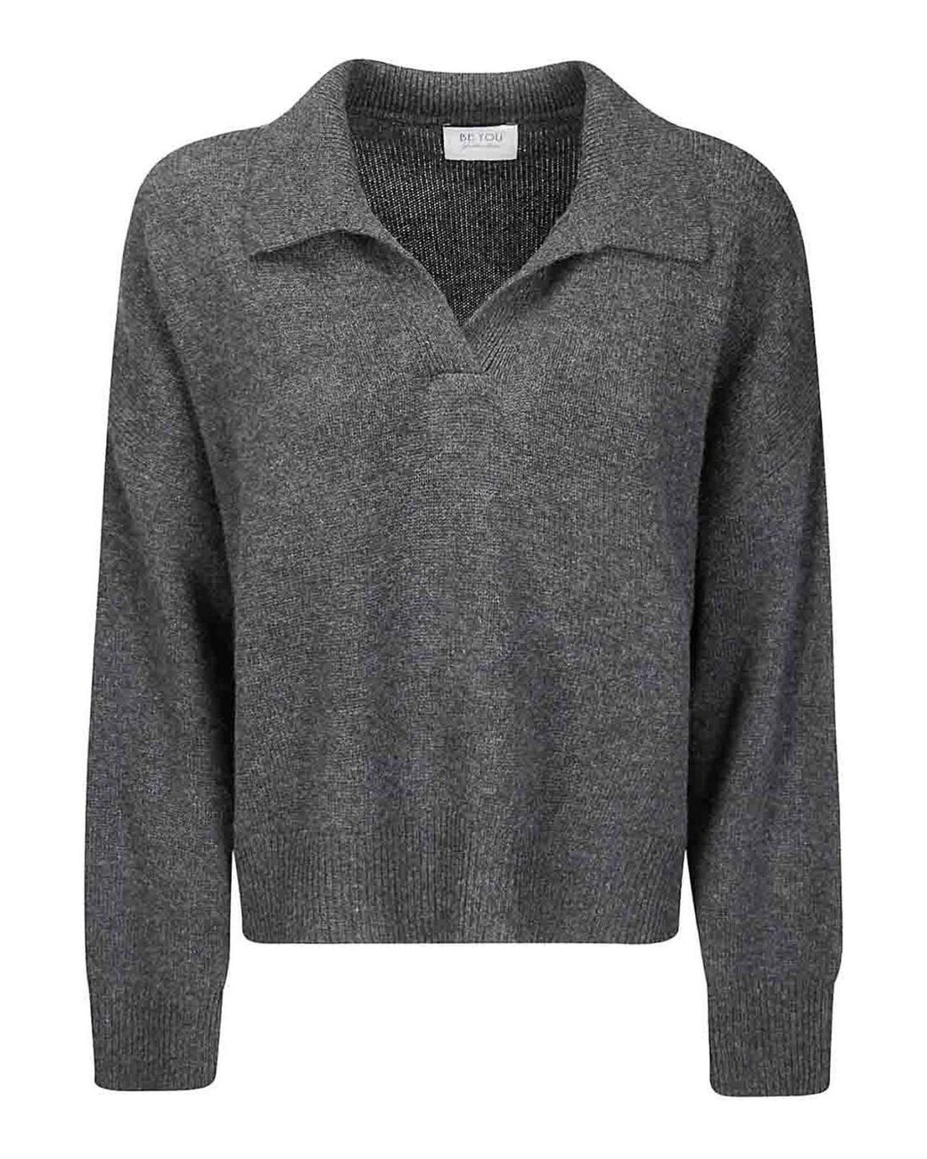 Be You Gray Maglione Polo Dark