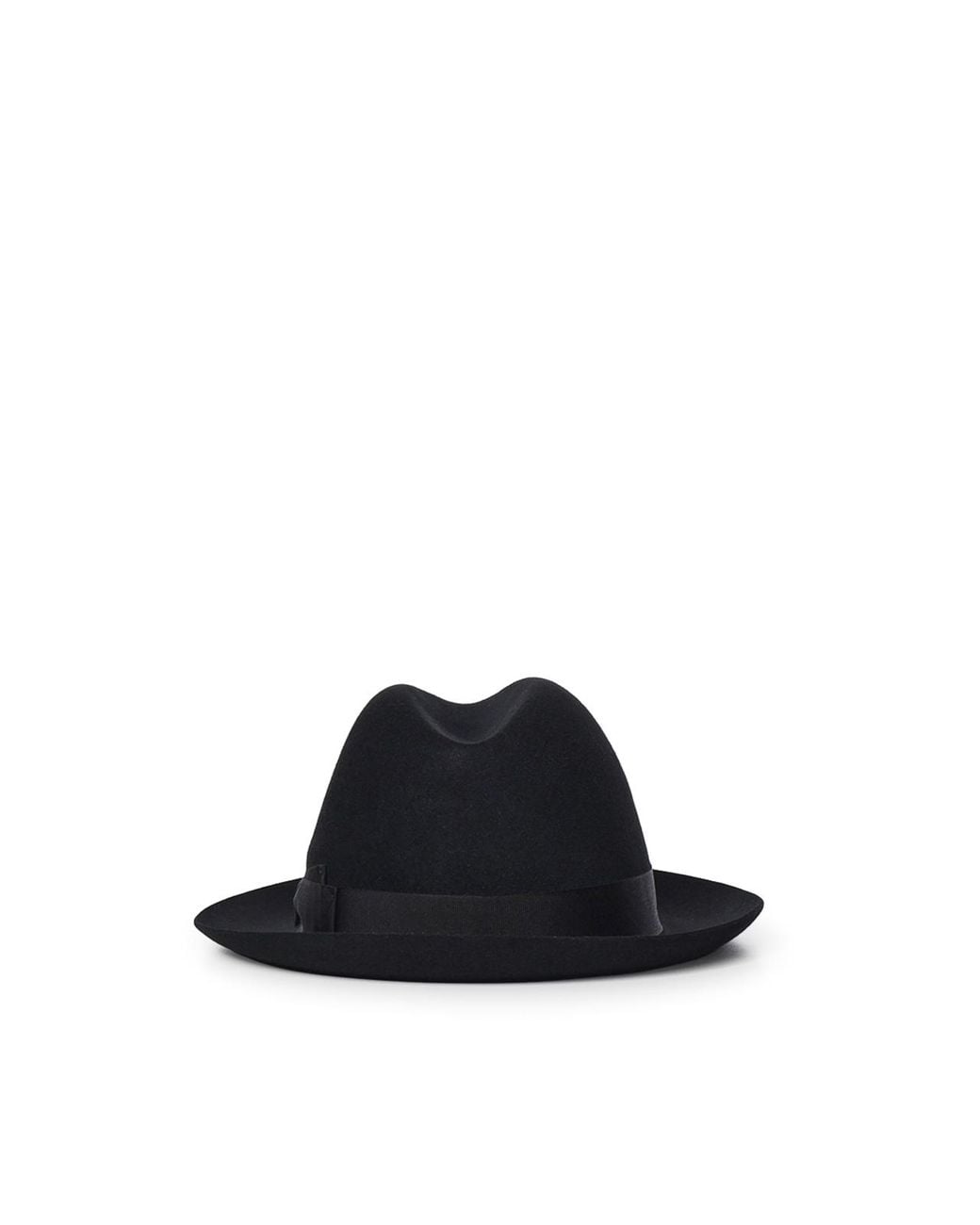 Borsalino Black Damiano Felt Hat for men