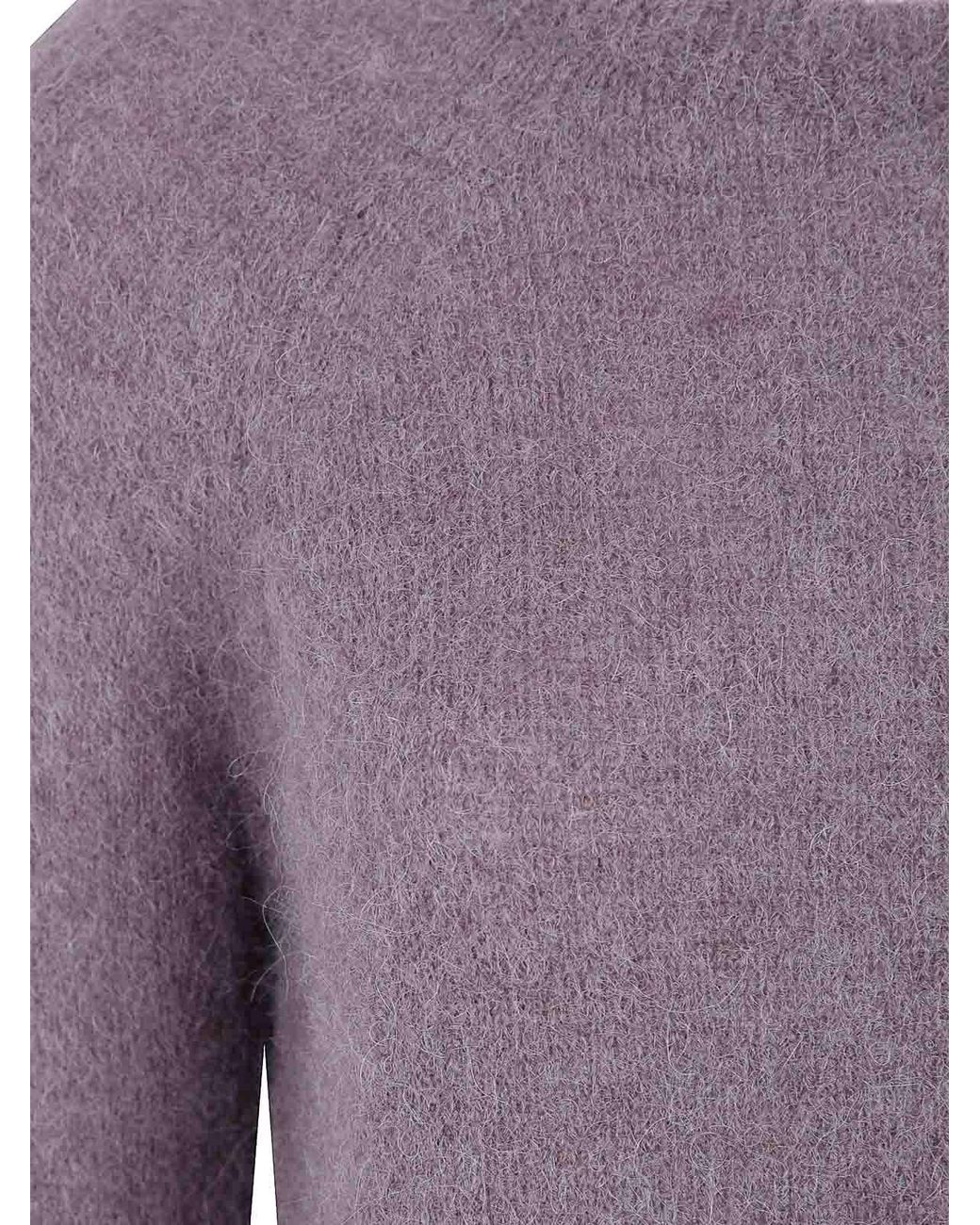 Pull Col Rond Base London en coloris Purple