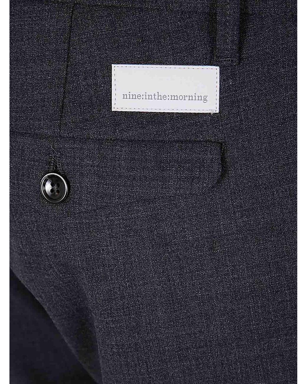 Nine:inthe:morning Blue Easy Chino Slim Trousers for men