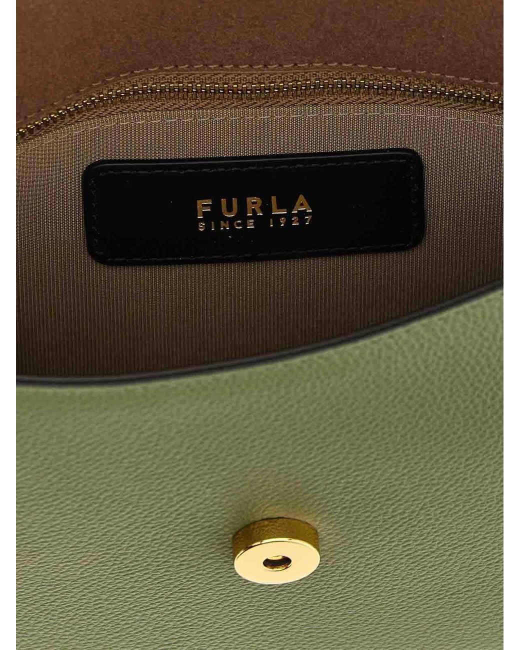 Furla Green Small Crossbody Bag